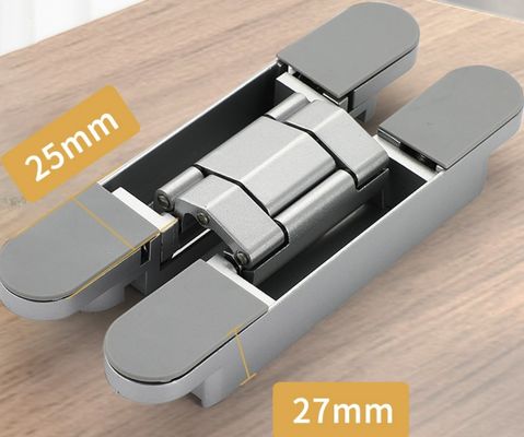 زنک آلیاژ کار سنگین لنگه های نامرئی 120kg ظرفیت بار برای 18-22mm درب